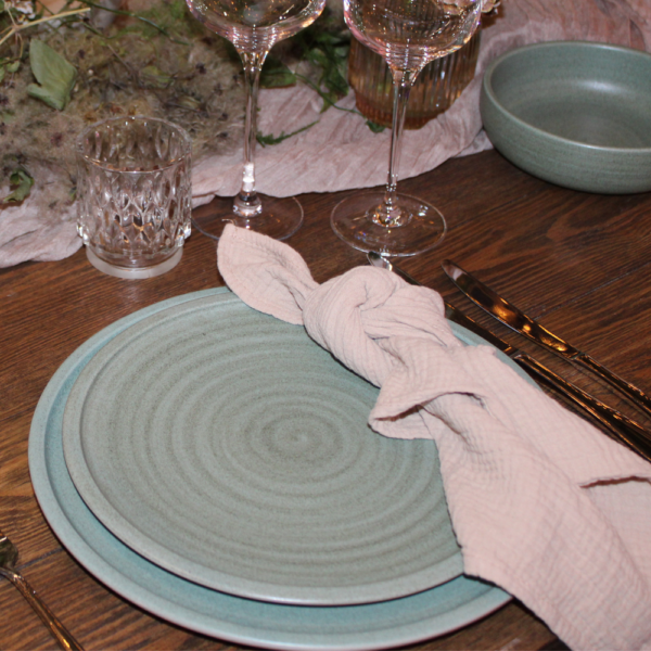 Assiette plate SELVA green- D24cm