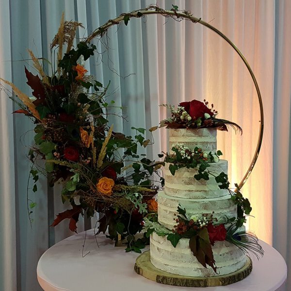 Location cercle centre de table - Gold/rose D80cm