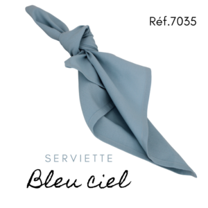 Serviette en tissus- Bleu ciel