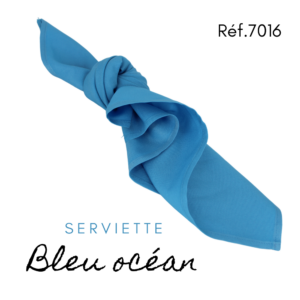 Serviette en tissus - Bleu Océan