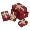 Location lot de 5 boîtes cadeaux rouge