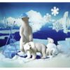 Location ours blanc en peluche géant H 92 cm