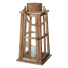 Location Lanterne en bois Chalet H 45 cm