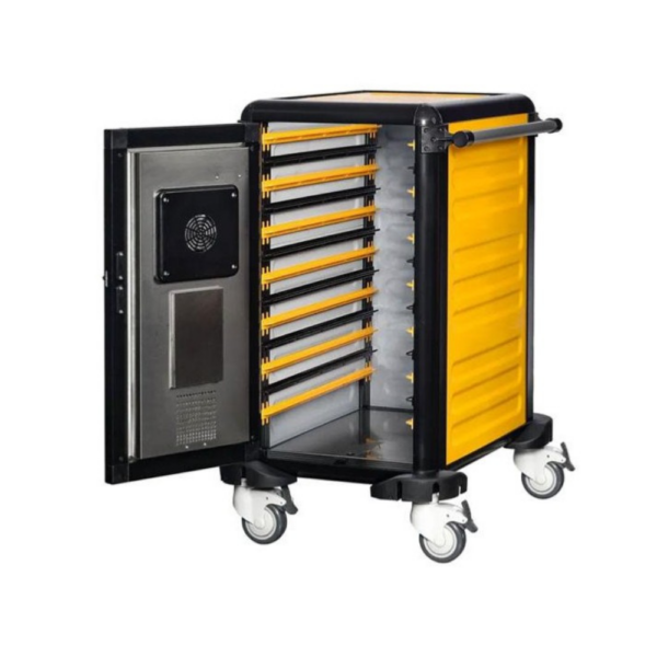 Chariot de liaison chaude isotherme 14x GN1/1