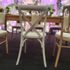 Chaise bistrot Boho- Blanc vieillit