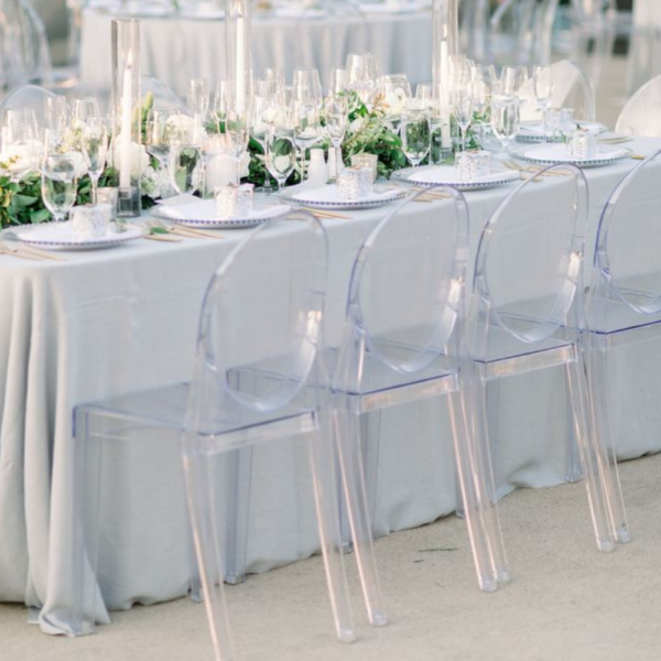 Chaise Médaillon Elisabeth PLEXI transparante