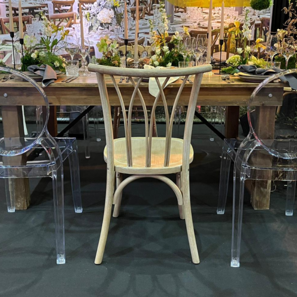 Chaise en bois naturel "DIANE "