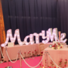 Location Grandes Lettres "Marry Me" lumineuses H 1,20 m - nouvelle génération