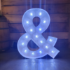 Location Grande lettre "&" lumineux - H 1 m - multicolore RGB