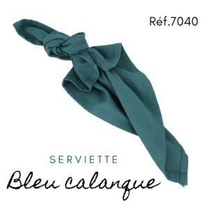 Serviette en tissus- Bleu calanque