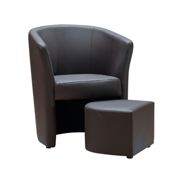 Location Fauteuil Cabriolet cuir marron
