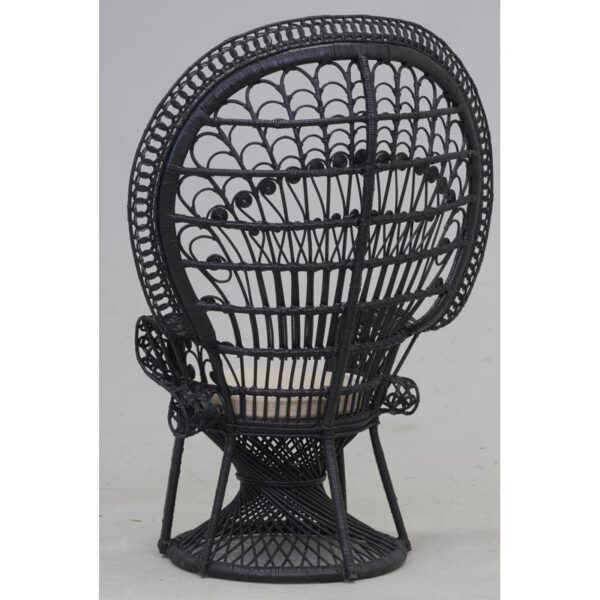 32131-1 Location Fauteuil Emmanuelle en rotin noir
