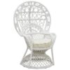 Location Fauteuil Emmanuelle en rotin Blanc