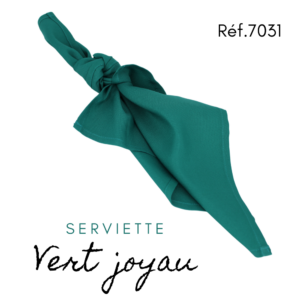 Serviette en tissus- Vert Joyau