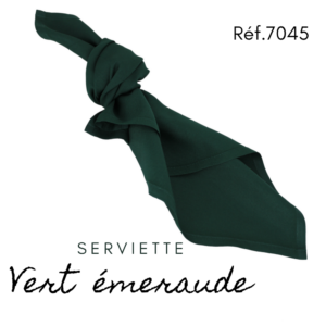 Serviette en tissus - Vert émeraude