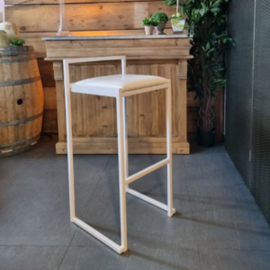Tabouret de bar (haut) PIKO -Blanc