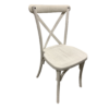 Chaise bistrot Boho- Blanc vieillit