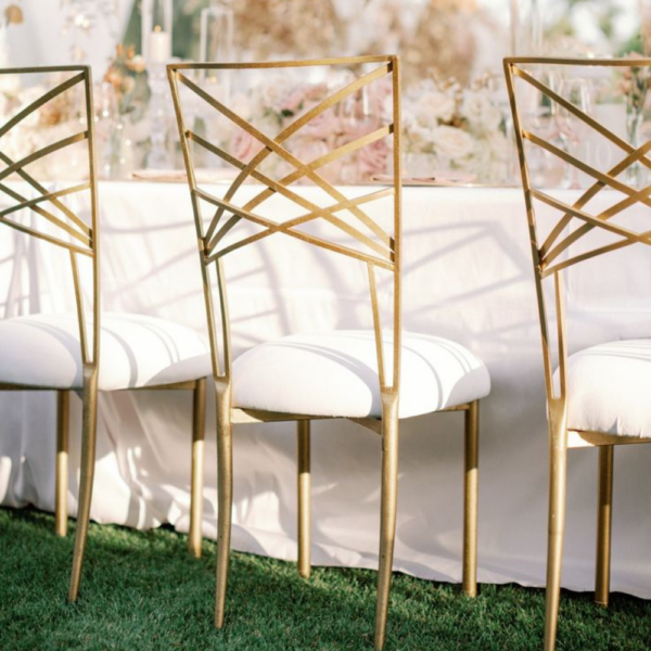 Chaise Gatsby dorée