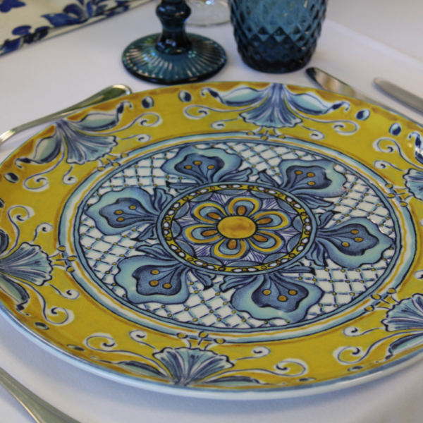 Assiette plate Dolce Vita en porcelaine D20cm