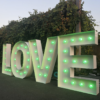 Location Grand Love blanc lumineux RGB - H 1,50 m - multicolore