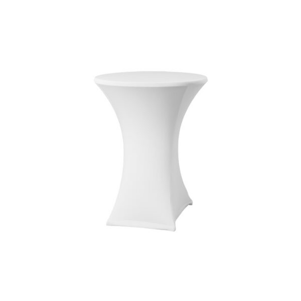 Location housse mange-debout Lycra - Blanc D60cm