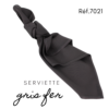 Serviette en tissus - Gris fer