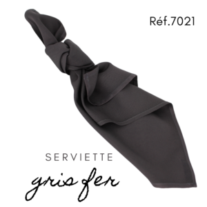 Serviette en tissus - Gris fer