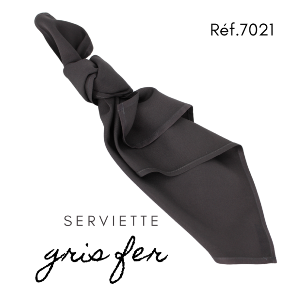 Serviette en tissus - Gris fer