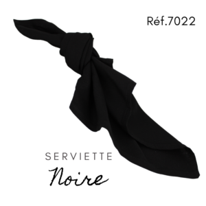 Serviette en tissus - Noire