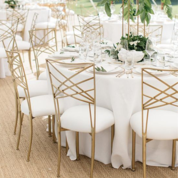 Chaise Gatsby dorée