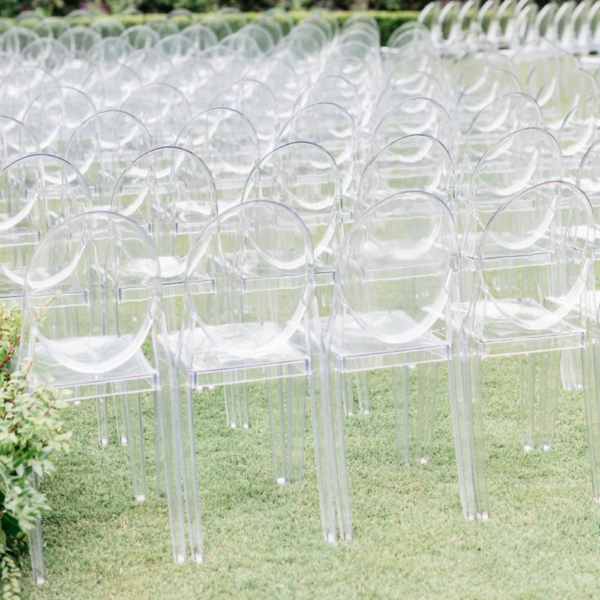 Chaise Médaillon Elisabeth PLEXI transparante
