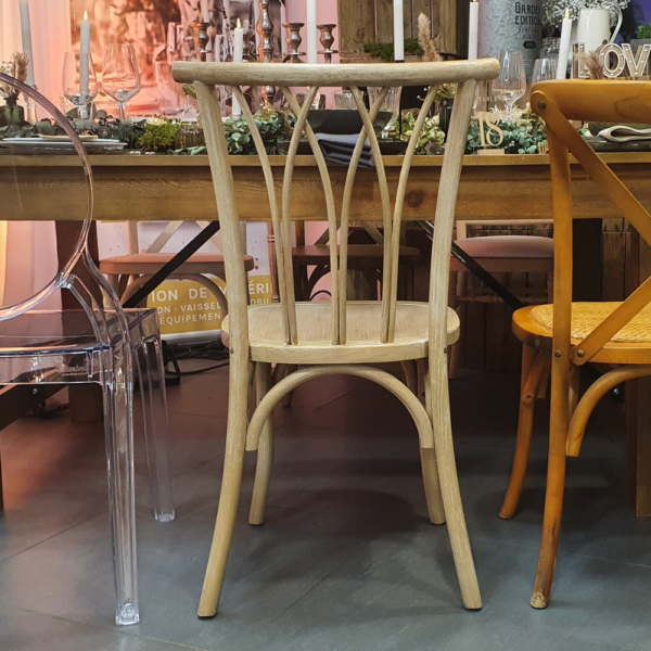 Chaise en bois naturel "DIANE "