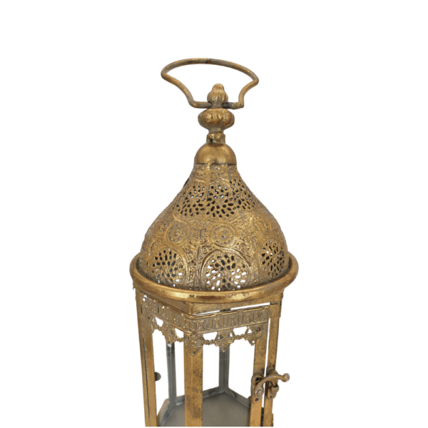 Location Lanterne Orientale dorée - H 40 cm x D 20 cm