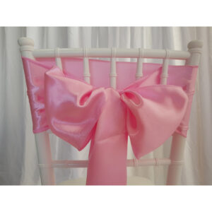 Location nœud de chaise Satin - Rose pâle