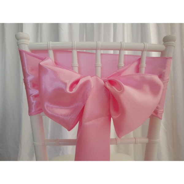 Location nœud de chaise Satin - Rose pâle
