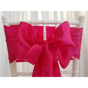 Location nœud de chaise Satin - Fushia