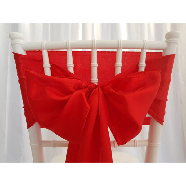 Location nœud de chaise Satin - Rouge