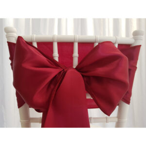 Location nœud de chaise Satin - Bordeaux