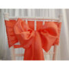 Location nœud de chaise Satin - Corail