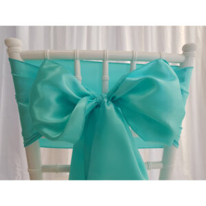 Location nœud de chaise Satin - Turquoise