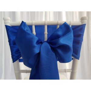 Location nœud de chaise Satin - Bleu roi