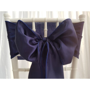 Location nœud de chaise Satin - Bleu marine
