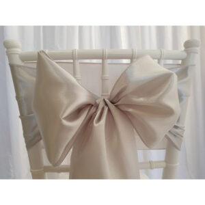 Location nœud de chaise Satin - Gris argent