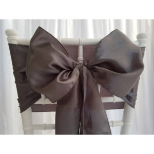 Location nœud de chaise Satin - Gris fer