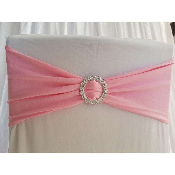 Location bandeau de chaise Lycra - Rose pale