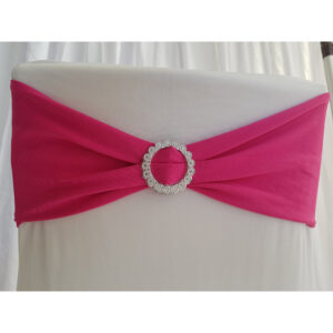 Location bandeau de chaise Lycra - Fushia