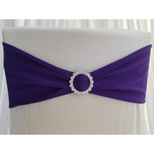 Location bandeau de chaise Lycra - Violet