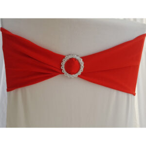 Location bandeau de chaise Lycra - Rouge