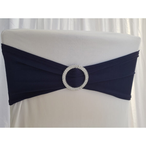 Location bandeau de chaise Lycra - Bleu marine