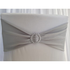 Location bandeau de chaise Lycra - Gris